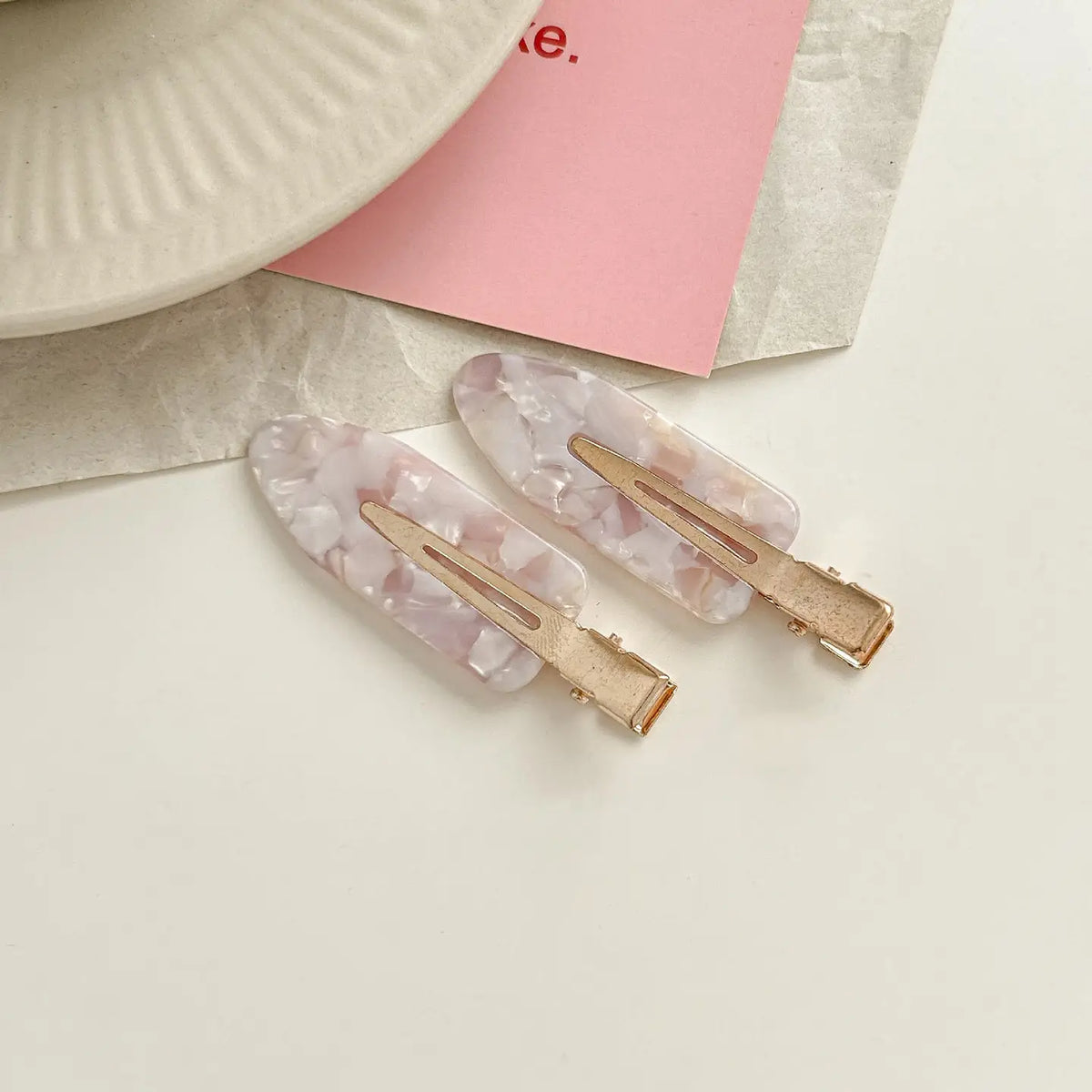 Crystal No-Bend Hair Clips – Set of 2