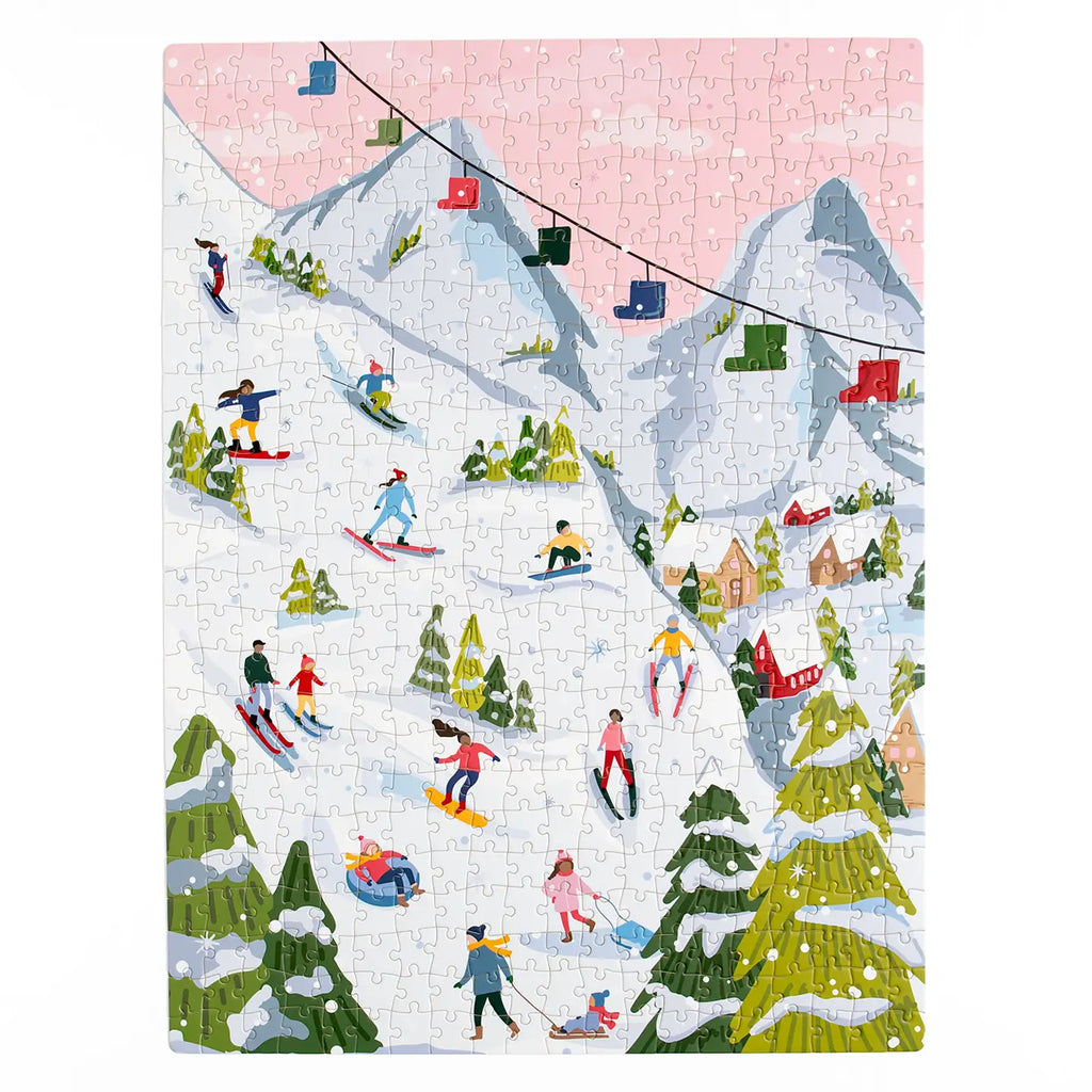 Snowy Slopes 500 Piece Jigsaw Puzzle